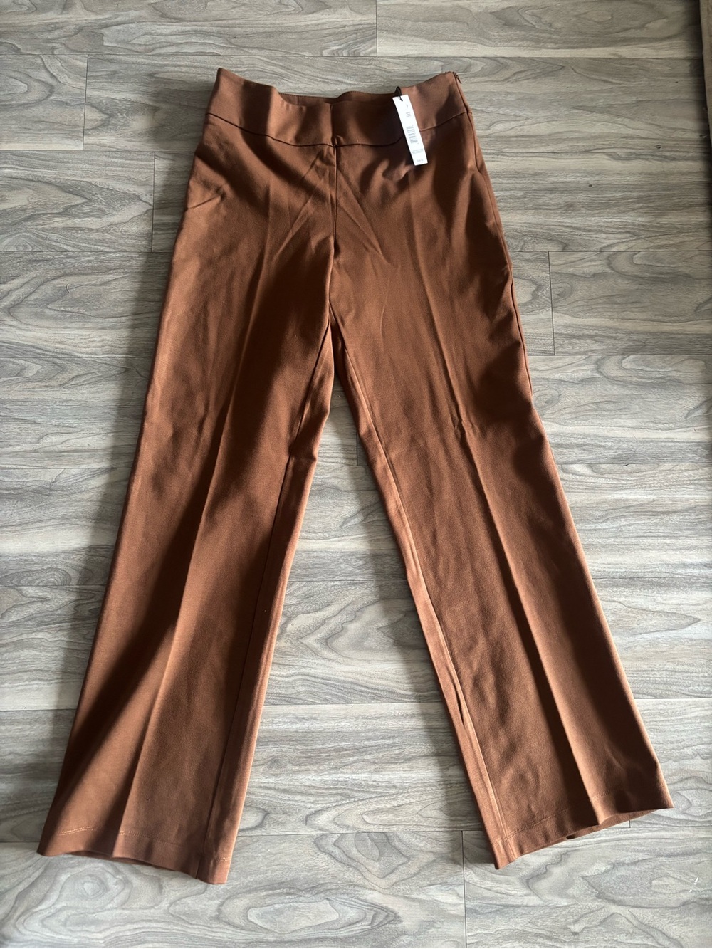 Tahari Brick Brown Flare Pants